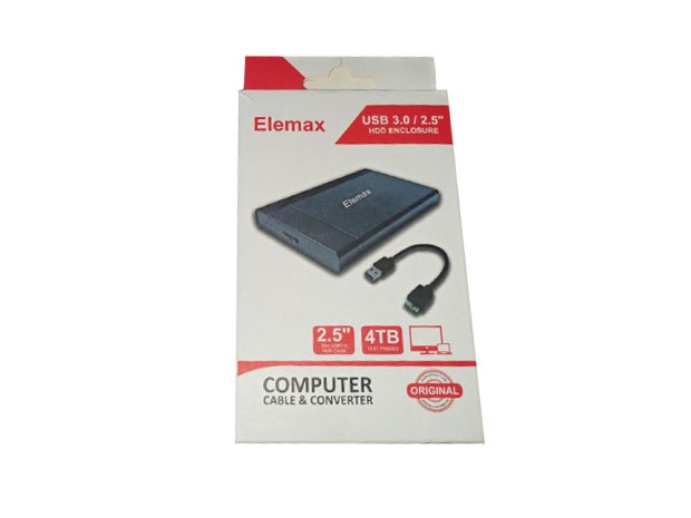 &+  CASE DISCO NOTEBOOK USB 3.0 ELEMAX ALTA CALIDAD